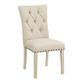 Addison Natural Tufted Upholstered Dining Chair Set of 2 image number 0