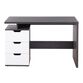 Geary Charcoal and White Wood Desk with Drawers image number 2