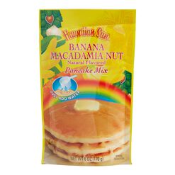 Hawaiian Sun Banana Macadamia Nut Pancake Mix Set of 4