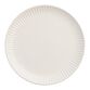 White Whittle Ribbed Dinner Plate