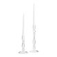 Clear Glass Taper Candle Holder image number 0