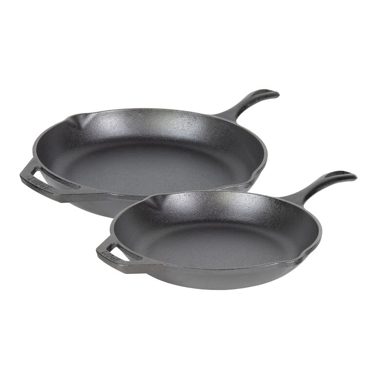 Lodge Chef Collection Cast Iron Skillets 2 Piece Set image number 1