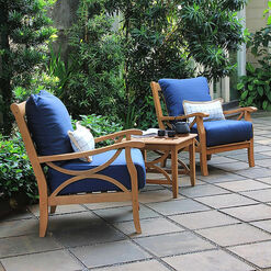 Mendocino Teak Wood 3 Piece Outdoor Furniture Set