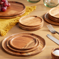 Natural Acacia Wood Dinnerware Collection