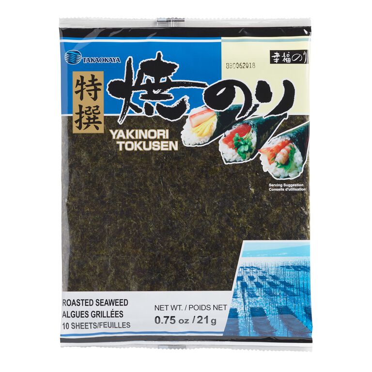 Takaokaya Roasted Seaweed Sheets 10 Count image number 1