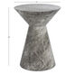 Agnos Gray Marble Print Hydro Dipped Outdoor Side Table image number 3