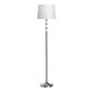 Seneca Brushed Nickel And Crystal Glass Stacked Floor Lamp image number 1