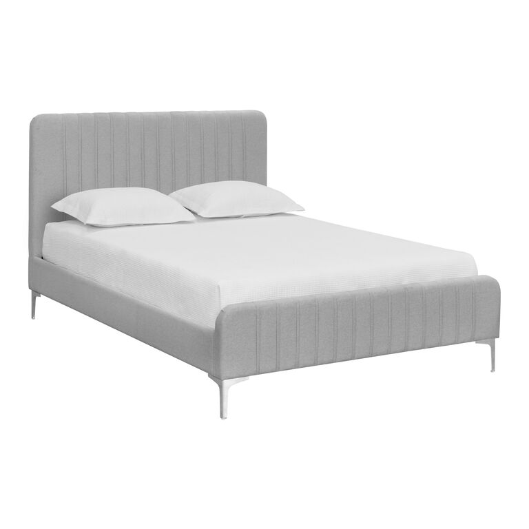Amari Channel Tufted Upholstered Platform Bed image number 1