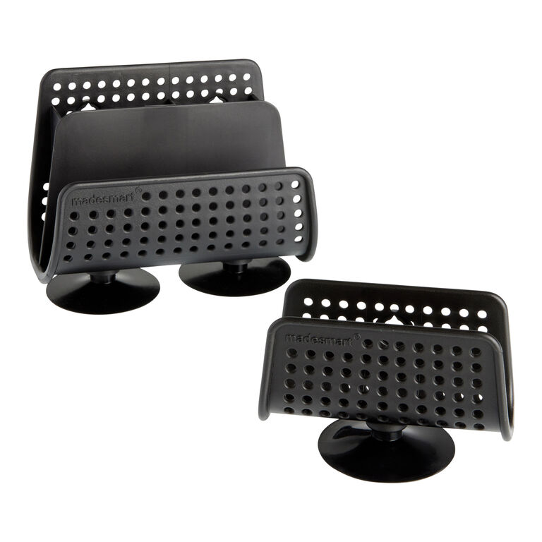 Madesmart® Carbon Black Suction Sink Caddy image number 1