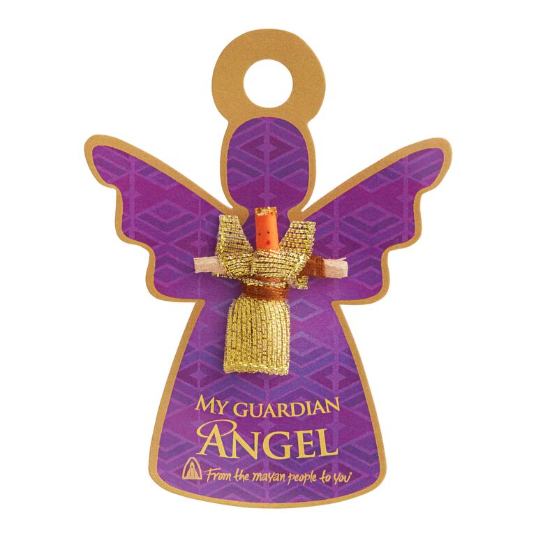 Gold Guardian Angel Mayan Worry Doll image number 1
