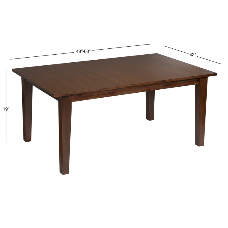 Isabel Walnut Mid Century Extension Dining Table image number 7