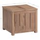 Paulo Square Acacia Wood Outdoor Umbrella Side Table image number 6