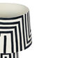 Parry Black and White Maze Stripe Table Lamp image number 3