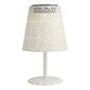 Punched Metal Shade Solar LED Table Lamp image number 0