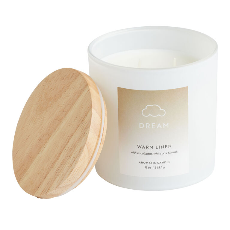 Dream Warm Linen 2 Wick Scented Candle image number 1