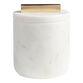 White Marble Canister With Lid image number 0