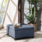 Wally Square Tufted Upholstered Storage Ottoman image number 1