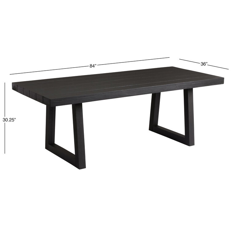 Rayne Charcoal Eucalyptus Wood Outdoor Dining Table image number 6