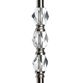 Seneca Brushed Nickel And Crystal Glass Stacked Floor Lamp image number 2
