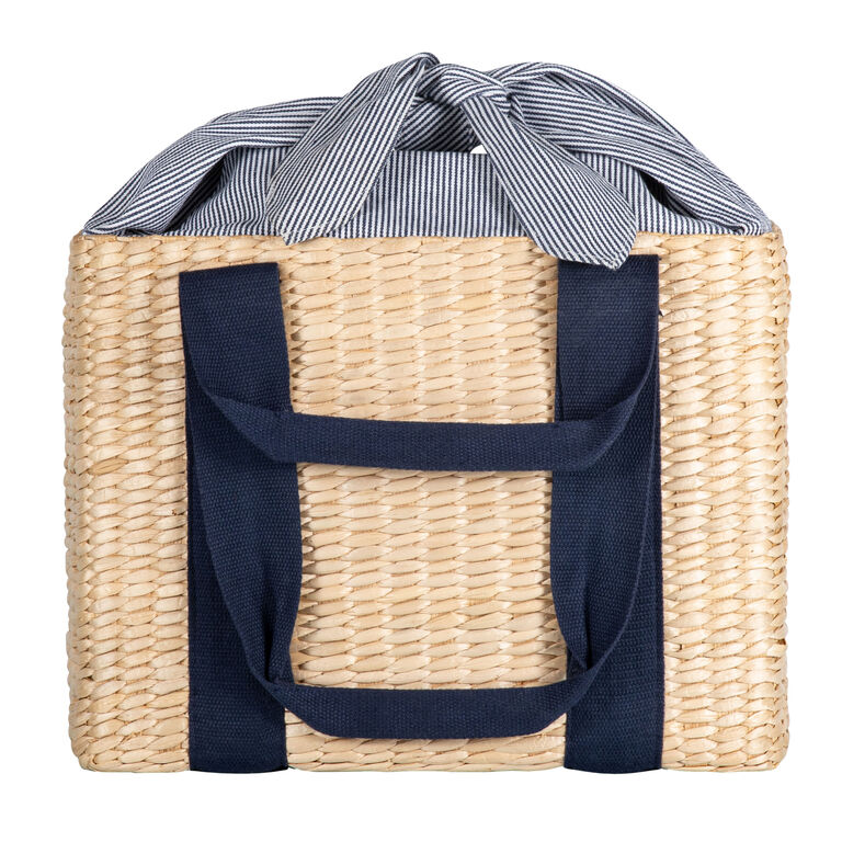 Picnic Time Parisian Seagrass Insulated Picnic Basket image number 3