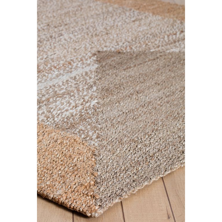 Eden Natural and Tan Woven Jute Area Rug image number 5