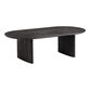 Zeke Oval Brushed Wood Coffee Table image number 0
