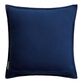Amalfi Medallion Ivory and Blue Indoor Outdoor Throw Pillow image number 2