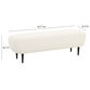 Anders Cream Boucle Upholstered Bench image number 3