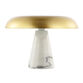 Bram Brass And White Marble Mushroom Table Lamp image number 0