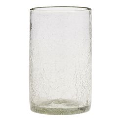 Crackle Recycled Highball Glasses Set Of 4