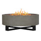 Caymen Round Glacier Gray Faux Stone Bowl Gas Fire Pit image number 0