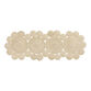 Bleached Jute Circle Woven Table Runner image number 0
