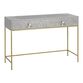 CRAFT Surai Gray And White Floral Inlay Console Table image number 0