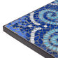 Cadiz Square Blue Mosaic Medallion Outdoor Bistro Table image number 4