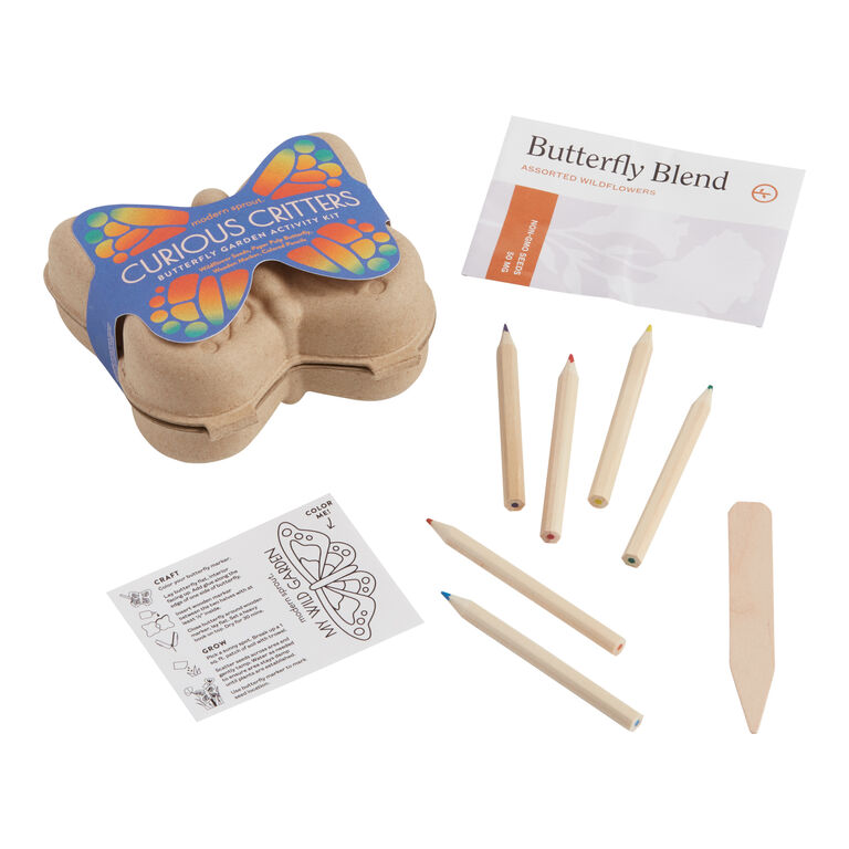 Modern Sprout Curious Critters Butterfly Garden Kit image number 1