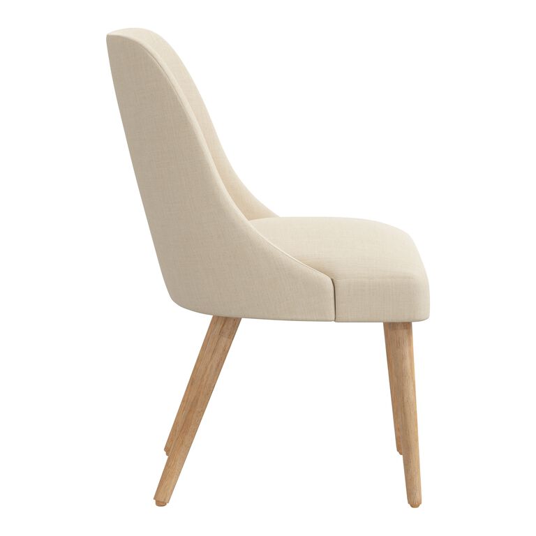 Kian Linen Upholstered Dining Chair image number 3