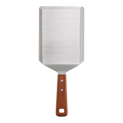Extra Large Stainless Steel and Wood Turner Spatula