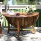 Danner Round Eucalyptus Wood Folding Outdoor Dining Table image number 4