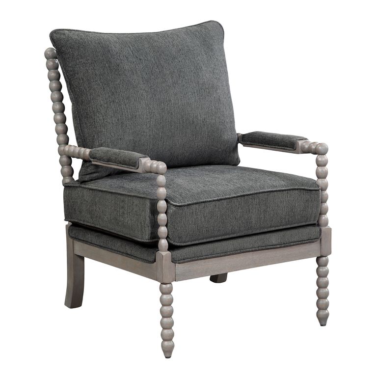 Stamford Brushed Gray Wood Bobbin Chair image number 1