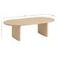 Zeke Oval Brushed Wood Coffee Table image number 3