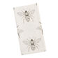 White And Charcoal Allover Bee Print Napkin Set of 4 image number 0