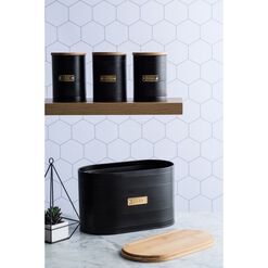 Typhoon Otto Black Steel Storage Canisters 3 Piece