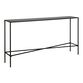 Mille Narrow Black Metal Top Console Table image number 0