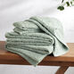 Colette Aqua Sculpted Floral Bath Towel image number 1
