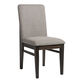Brenden Dark Brown Pine Upholstered Dining Chair Set of 2 image number 0