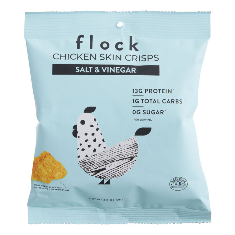 Flock Salt and Vinegar Chicken Skin Crisps image number 1