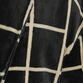 Black And White Windowpane Plaid Fleece Men's Robe image number 2