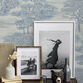 Blue Forest Toile Peel And Stick Wallpaper image number 2