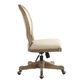 Paige Natural Linen Round Back Office Chair image number 3