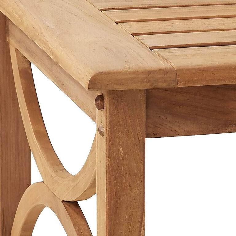 Mendocino Teak Wood 3 Piece Outdoor Furniture Set image number 3